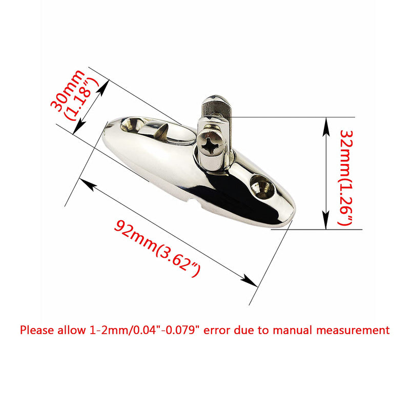 316 Stainless Steel Marine Grade Deck Swivel Hinge Mount Bimini Top Hardware