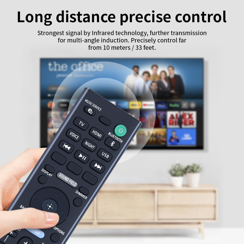 RMT-AH510U 1-011-152-11 Replacement Remote Control fit for Sony Soundbar HT-A5000 RMTAH510U Sound Bar Speaker System RMT-AH510U