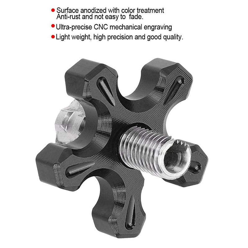 Clutch Adjustment Cable, Qiilu Motorcycle Clutch Screw,Universal CNC Aluminum Alloy Clutch Wire Adjustment Cable(Black)