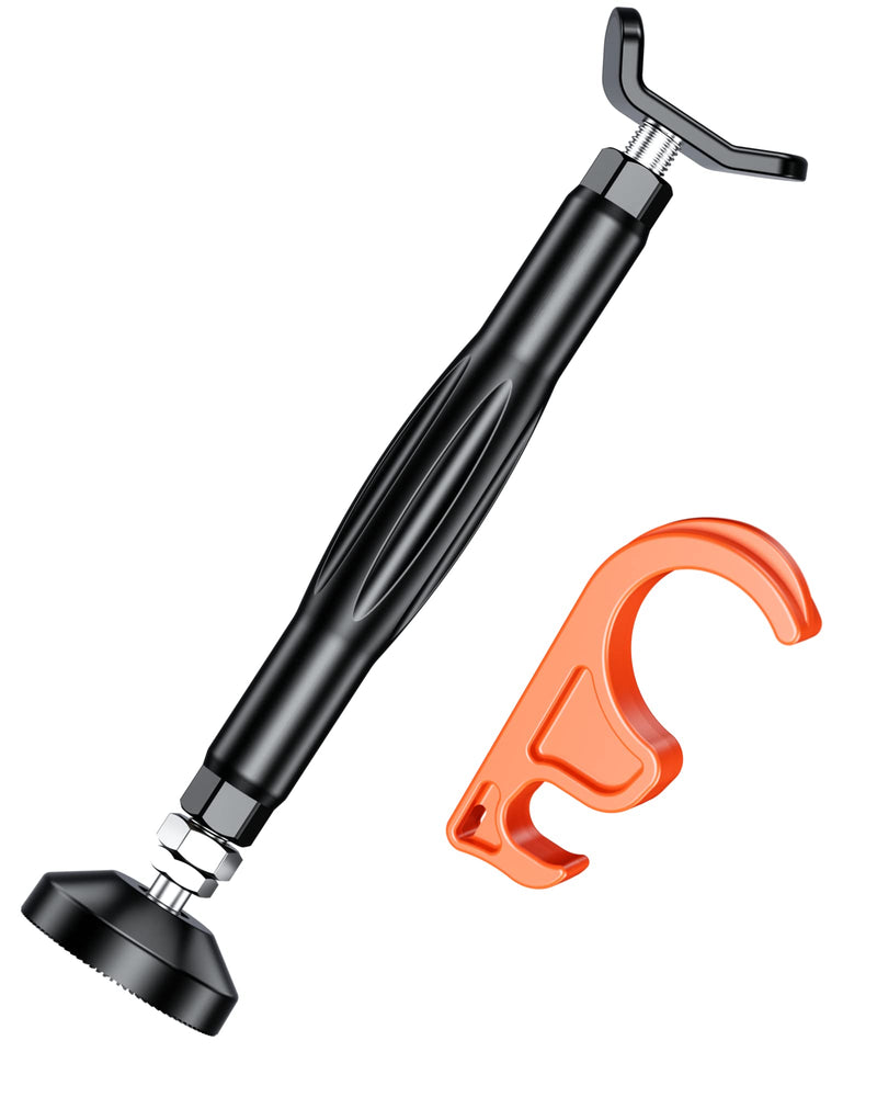 BRCOVAN Motorcycle Stand Wheel Chain Cleaning Maintenance Stand, Portable Motorcycle Lift Stand Jack, Replacement Ridding Emergency Tool for All Motorcycle, Set Includes Brake Buckle