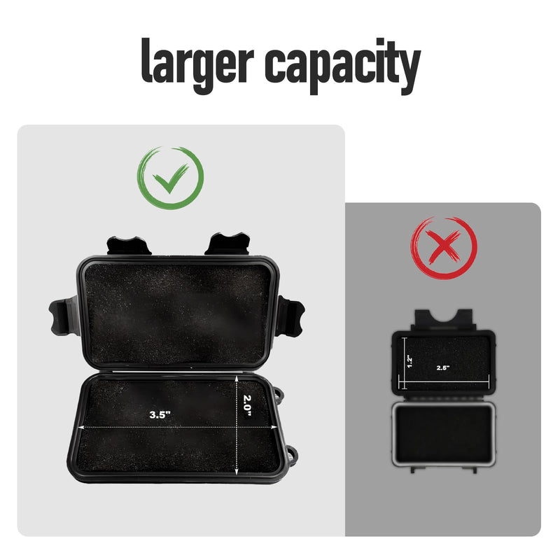 Magnetic Key Box,Magnetic Key Holder Under car,Magnetic Key Cabinets,Key Holder Magnetic,Hide a Key Magnetic Holder,Waterproof Magnetic Key Hider Outdoor Black STANDARD