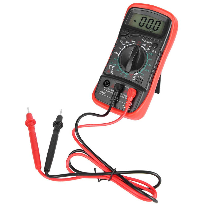 XL830L Handheld LCD Digital Multimeter Voltmeter Ammeter Ohmmeter Current Voltage Tester(XL830L Red) XL830L Red