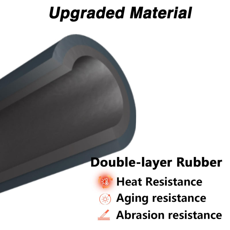 Improved Engine Crankcase Breather Hose,Double Layer Rubber Crank Ventilation PCV Hose Fit for Chevrolet Colorado GMC Canyon 2004-2012 Hummer H3 2006-2010 H3T Isuzu Replace# 15123628