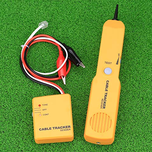 Cable Finder Tone Generator Probe Tracer Wire Tracker Cable Circuit Tester Features Alligator Clips RJ11 Plug Finding Tool