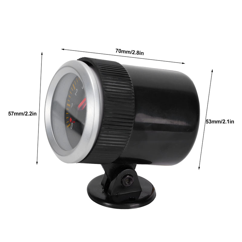 Tacho Gauge,Tachometer 52mm/2.05in 0‑8000 RPM Carbon Fiber Panel Pointer 12V Universal for 4 6 8 Cylinder Engines SUV