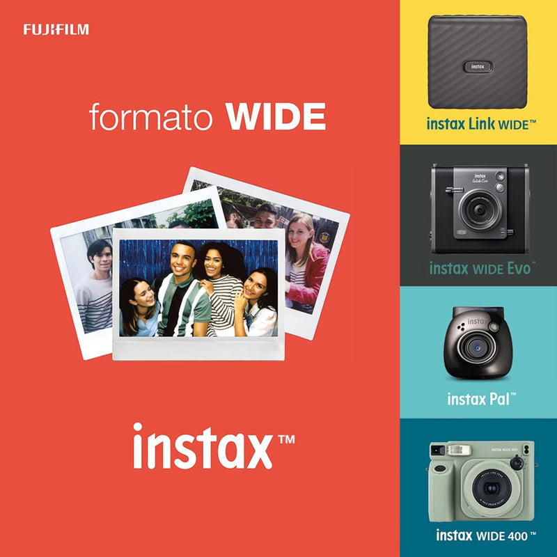 Fujifilm Instax Wide Instant Film, 2-Pack (White) White Old Packaging