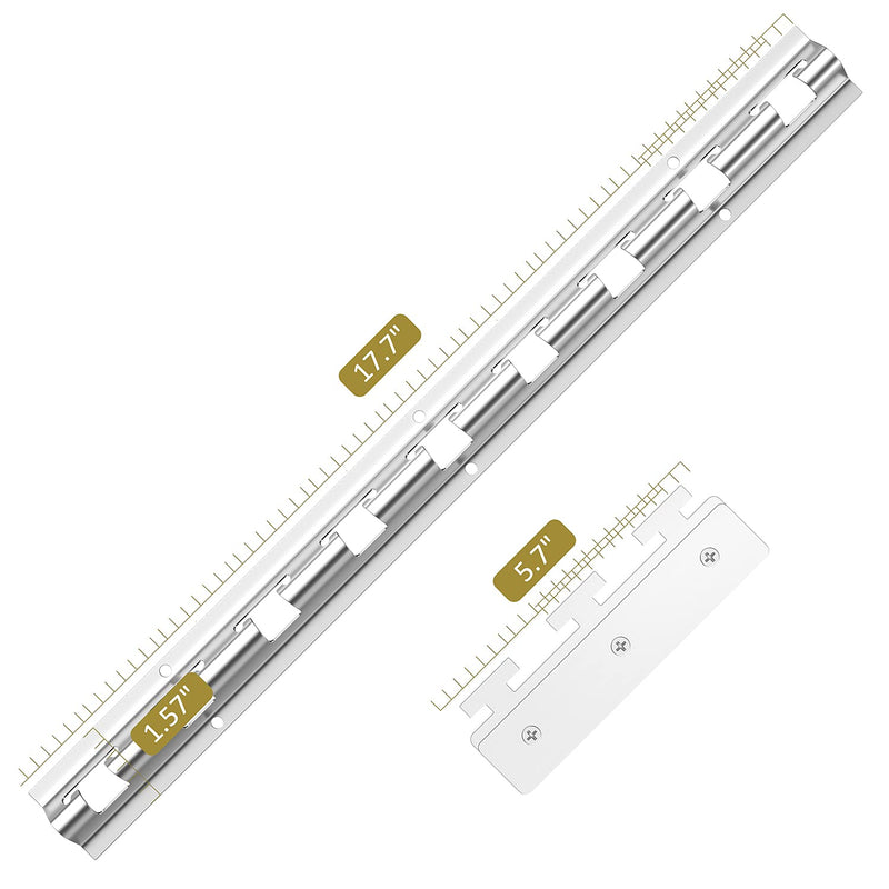 Strip Curtain Hardware - Universal Mount Hanger - Mounting Brackets for Plastic Vinyl Strip Curtain - 35.7 Inch (Two 17.7 Inch Sections)