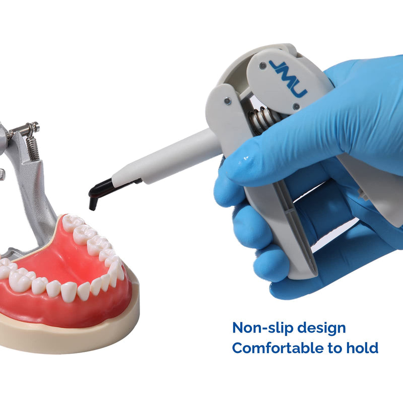 JMU 10 Pack Dental Composite Gun Dispenser Applicator Autoclavable, Comes with 50 Unidose Copsules Cartridge Tips, Plastic Caps