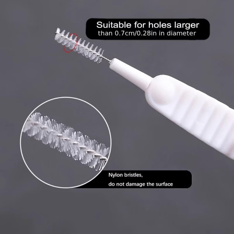 10-piece Multi-Functional Mini Cleaning Brush – Shower Head Cleaning Brush, mini Crevice Cleaner; Suitable for bathrooms, Kitchens, USB Ports, Keyboards, Small Holes, and Hard-to-Reach Areas.