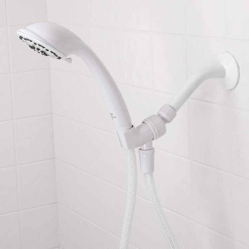 Aqua Vista 3-in. White Handheld Shower Head with 3 Spray Settings 8333510, Variable Spray Shower Head Works as Spa Shower Head and Massage Shower Head, Showerhead House Essentials for New Home