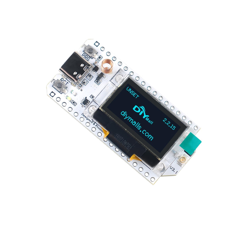 2pcs 915MHz LoRa32 V3 ESP32 S3 WIFI+BT Development Board with 5DBi LoRa Antenna 0.96" OLED Display SX1262 LoRa Kit forMeshtastic IoT