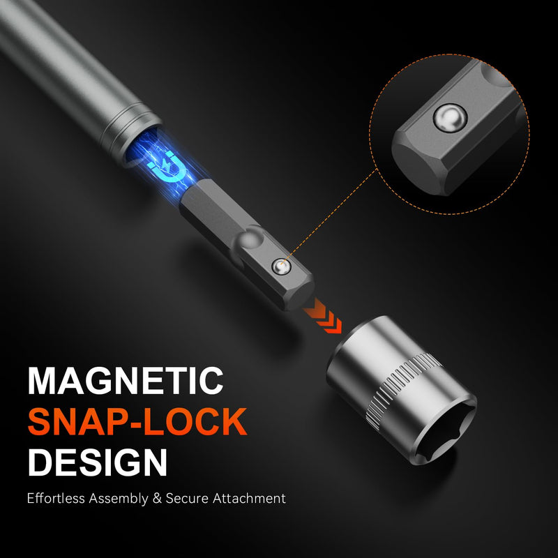 76 in 1 Magnetic Ratchet Screwdriver Set, Multi Bit Ratcheting Screwdriver Set with S2 Steel Bits, Detachable Design & Storage Case,Tool Kit for home Computer,Furniture,Electronics, Bicycle and DIY