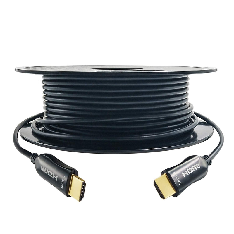 iBirdie 4K Fiber Optic HDMI Cable 100 Feet, 31 Metre, Work on Full 4K 60Hz HDR ARC, HDCP 2.2, 1440p 144Hz, 18Gbps, Active Unidirectional Cord Compatible for Apple-TV Ps4 Xbox