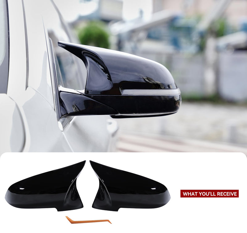 Mirror Caps for F10 - Durable Quality Glossy Black, Mirror Covers Compatible with F10 F11 F18 2014-2018 - Upgrade Your Ride Now 2013-2018