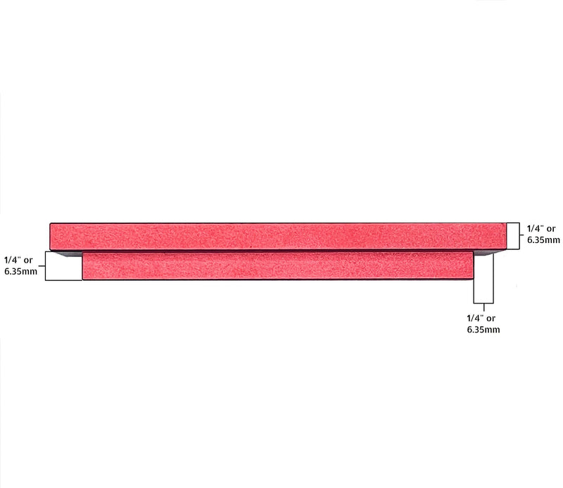 1/4" Trim Molding Spacer/Reveal Tool. CNC Machined. Billet Aluminum. Wood Reveal Spacing Tool. Trim Reveal Tool. Installation Tool. Precision Trim Tool.