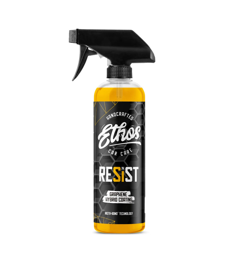 RESIST Graphene Spray Coating - UV Ceramic Coating for Cars - 2-in-1 Hybrid Formula Ceramic Spray Coating for Cars for Incredibly Slick, Glossy Finish - Graphene Ceramic Coating Protection for Car 16oz