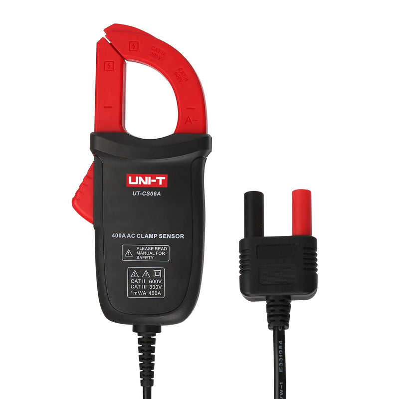 UNI-T UT-CS06A 400A AC Current Clamp Sensor, UT196/UT139C/UT117C Multimeter Option Current Clamp