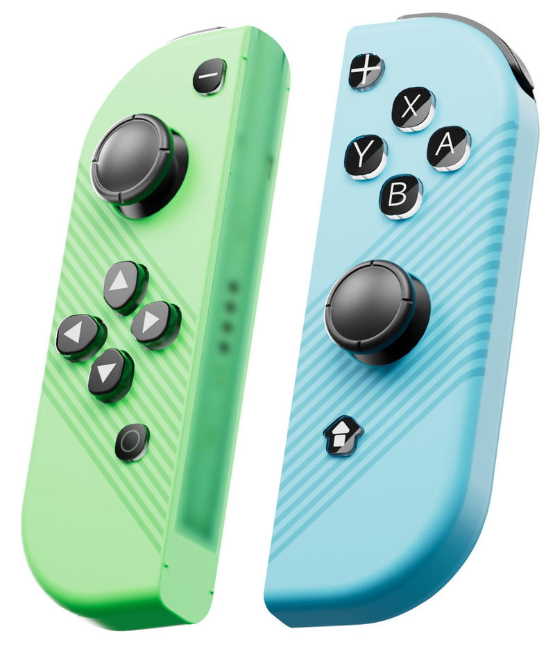 MOMOTA Crystal buttons Controllers for Switch，Replacement Wireless Controllers with Hall Effect Joystick & 6-Axis Gyroscope & HD vibration & NFC (Random colors)