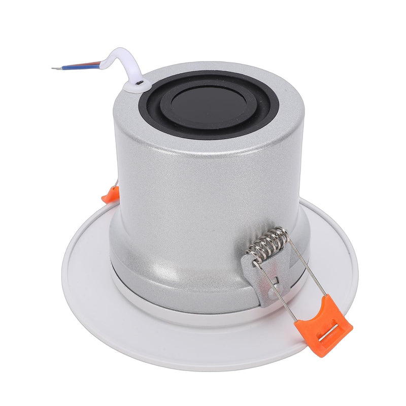 Round Ceiling Speaker 3 Inch 10-12W | Clear Sound Aluminum Alloy Spring Clip Design for Home Theater Commercial Background Music