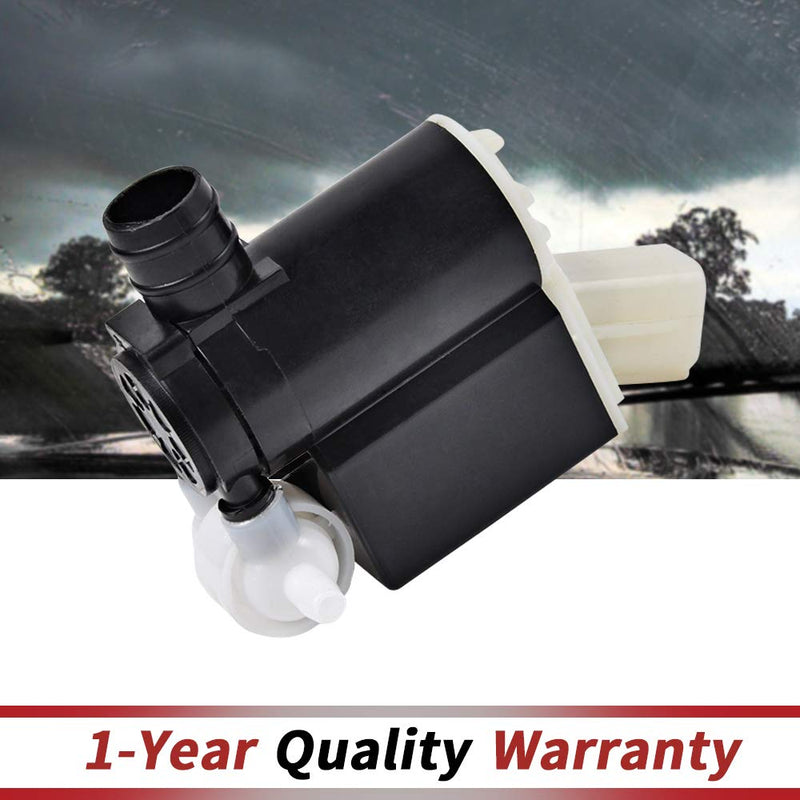 OTUAYAUTO 98510-2V100 Windshield Washer Pump - Replacement for Hyundai Accent Elentra Santa Fe Tiburon Tucson Entourage Veloster Veracruz | Kia Sedona Sportage - Washer Fluid Pump with Grommet