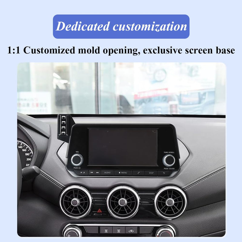 Car Phone Holder for Nissan Sentra 2020-2025 & Altima 2021-2024 7-in Screen | [Only for Trim：S] [No Fit 8-in & 12.3-inch Screen] Auto Accessories Auto Lock Hands Free Cell Phone Mount Car fits 2020-2025 Sentra & 2021-2024 Altima 7-in