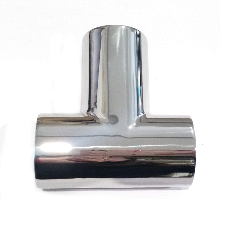 NRC&XRC Marine Grade 316 Stainless Steel Polished Boat Yacht Deck Hand Tee for 7/8",1INCH,1-1/5INCH,1-1/4INPipe FOR 1-1/5" PIPE