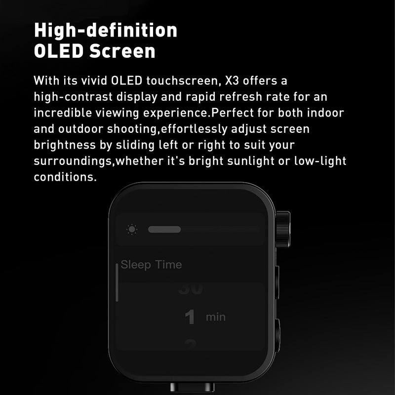 Godox X3-N Wireless Trigger for Nikon, TTL OLED Touchscreen 1/8000s HSS Flash Transmitter, Auto/Manual/Multi Flash, USB-C Charger for Nikon EOS Camera