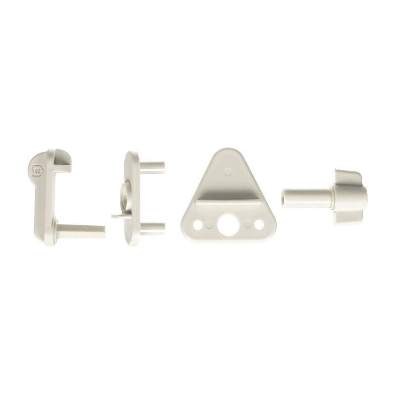 Attwood 11404-6 Pontoon Replacement Latch, Universal Sizing for Square Frames 1 Inch to 1 ¼ Inch, Fits Left- or Right-Hinge Gate One Size