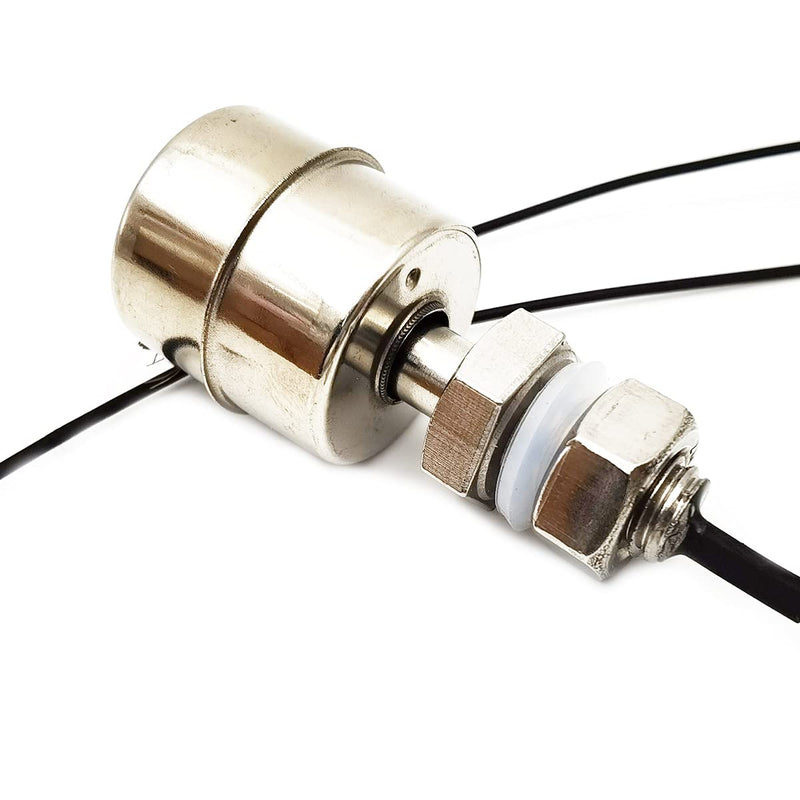 KIRO&SEEU 45mm Stainless Steel Float Switch Liquid Water Level Sensor Monitor Vertical Fish Tank Mini M10x1.5mm