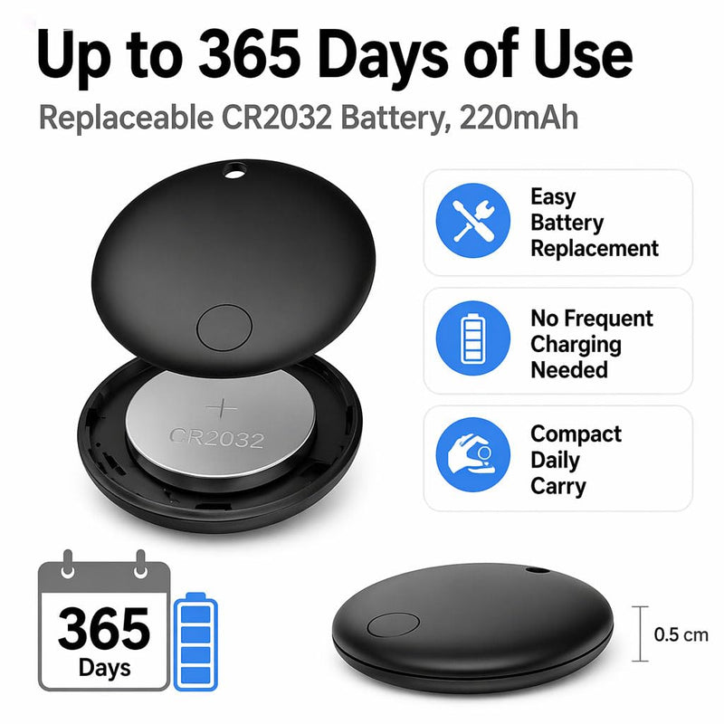 GPS Tracker for Vehicles No Monthly Fee (Android Only) - 2 Pack | Mini Car Tracker Tag, Tracking Devices, Hidden Compatible with Google's Find Hub for Pet, Car, Key, Luggage