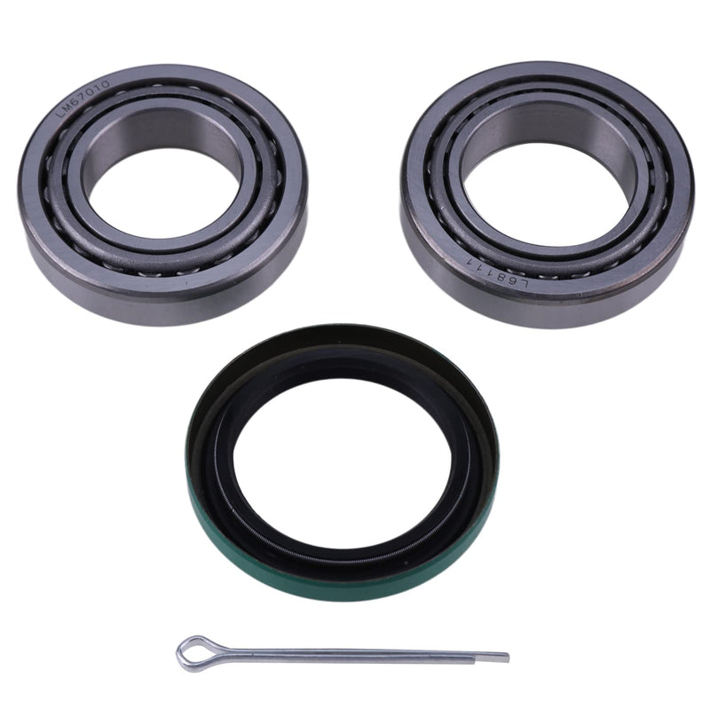 Bearing Kit Compatible with Mobile Home Trailer Axle LM67048/L68149 Bearing 10-41 Seal