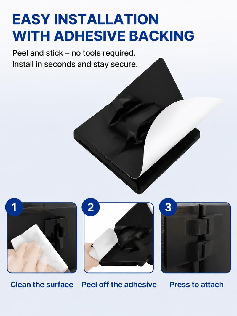 Monitor Alignment Connectors with Adhesive, Multi Screen Alignment Clips for Triple Monitor Setup, 6pcs
