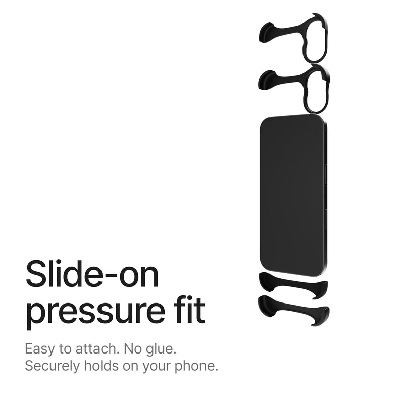 Arc Pulse Compatible with iPhone 17 Phone Case (2025), Minimalist Protective Shock Absorption Aerospace Grade Aluminum Shells + Elastomer Inlays Easy Fit 6.3 inch Matte Black
