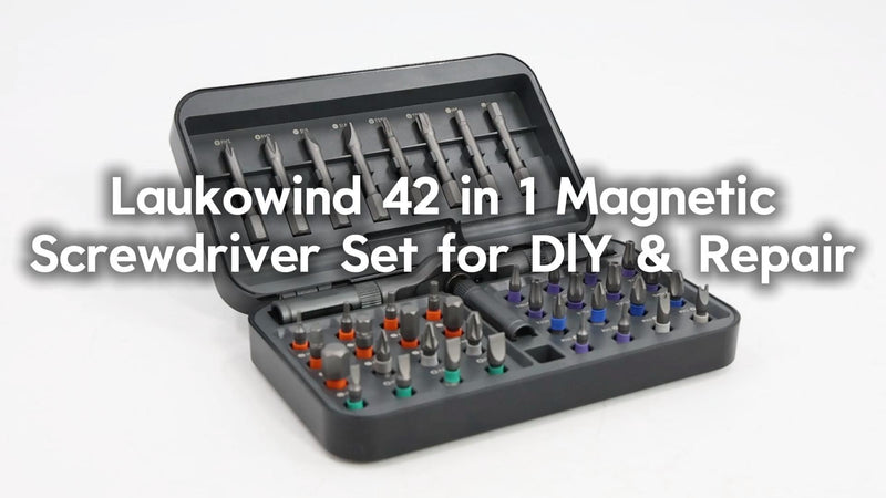 42 in 1 Magnetic Screwdriver Set with Ratchet Handle, Multi Bits Repair Tool Kit for Computer, Furniture, Bike, Watch & DIY, Compact & Portable with Storage Case 42 In 1