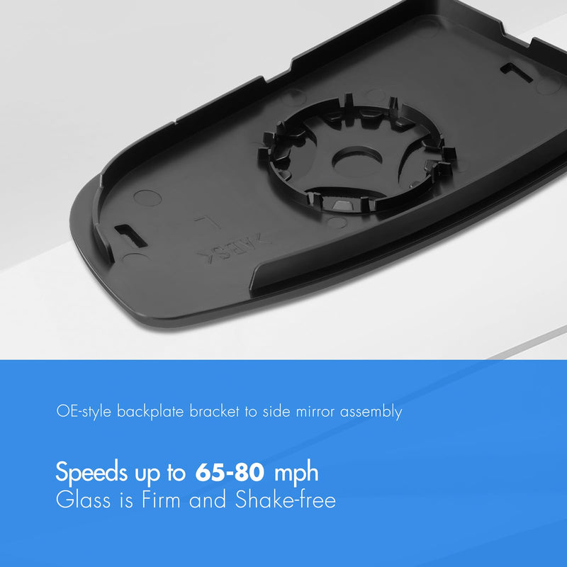 Compatible With 2015-2022 Ford Transit T150 T250 T350 Driver Side Mirror, Replacement for 2014-2020 Transit MK8 Left Side Mirror Glass, Lower Mirror with Backing Plate