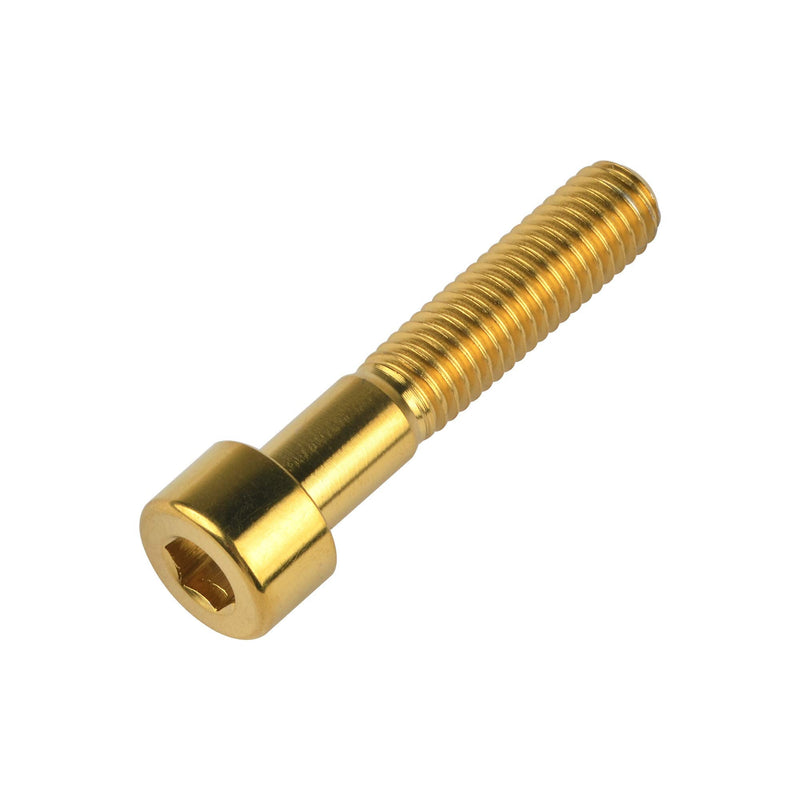 Titanium Ti M8 x15 20 25 30 35 40 45 50 60 70mm 1.25mm Pitch Hex Allen Socket Head Bolt Screws Pack of 4 (Square Head M8x40mm, Gold) Square Head M8x40mm