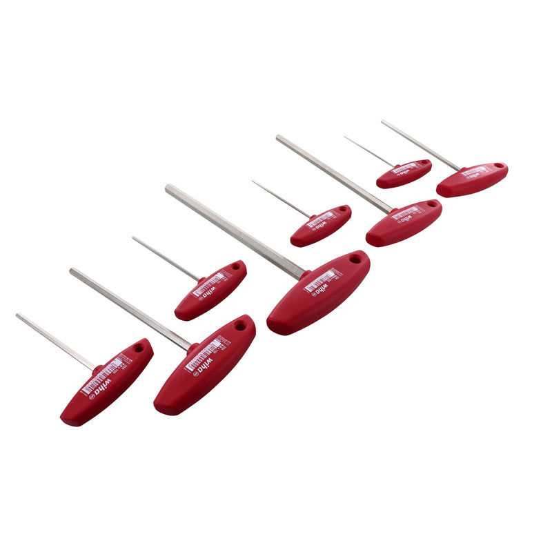 Wiha 33493 8-Piece 2.0-10mm Metric Sizes T-Handle Hex Driver