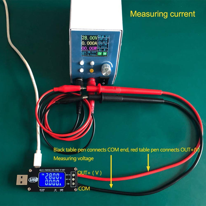 PEMENOL DC-DC CNC USB Step Up/Down Power Supply Regulator Module 3.5V-12V to 1.0V-24V 2-3W, Adjustable Boost Buck Voltage Converter Digital Display Voltmeter Ammeter Battery Capacity Tester DC 1V-24V