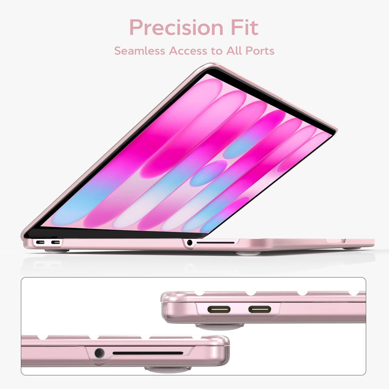 B BELK for MacBook Neo Case 13 inch 2026 A3404, Blush Polka Dot | Cute Protective Plastic Hard Shell for Mac Neo Case 13 inch with Keyboard Cover & Screen Protector, Lightweight, Easy Snap-On