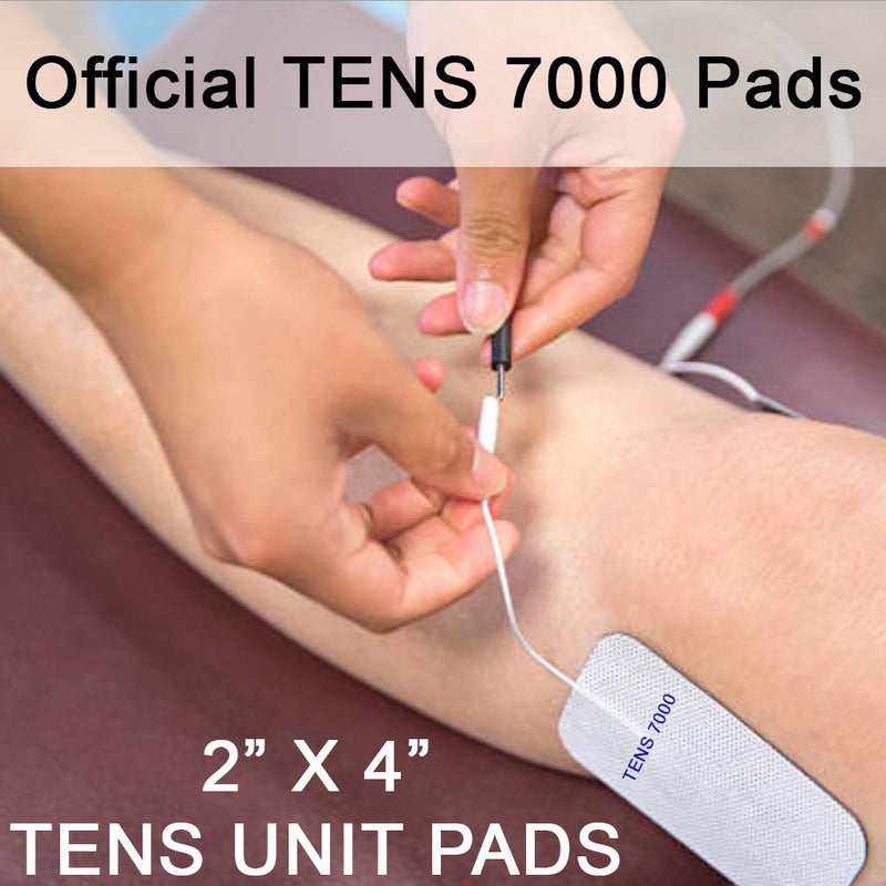 TENS 7000 Official TENS Unit Pads, 2x4, 16 Pack - Premium Quality OTC TENS Unit Replacement Pads - Compatible with Most TENS Machines, Replacement Electrodes Value Pack