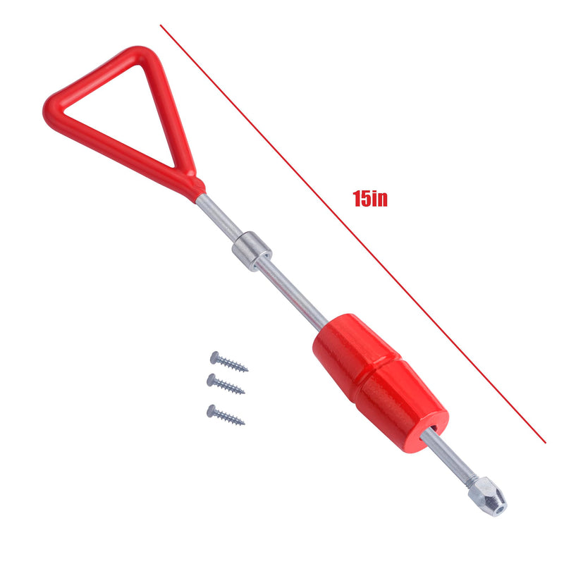 1 LB Slide Hammer with 3 Screw Tips,Dent Puller Slide Hammer Kit Auto Body Repair Tool Sliding Work DIY, One Piece Shaft/Handle for Strength Red