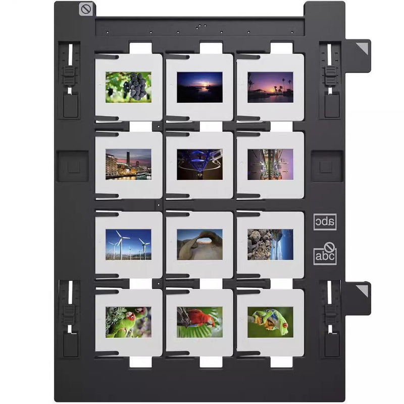 Slide Holder Negative Photo Scanner Film Strip Holder Slide Holder for Perfection V700 V750 V800 V850（12 Holes 35mm）