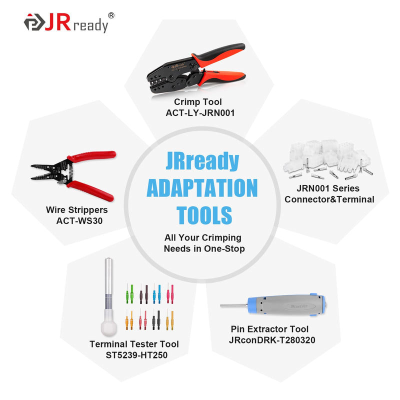 JRready ST6513 220Pcs Pin Connector Kit 6 9 12Pin Electrical Wire Connectors 2.13MM Diameter Terminal 14-20AWG Pin Sockets Compatible with Molex MLX 6.35mm Pitch 10 Match Sets 6/9/12 Pin Standard Molex MLX