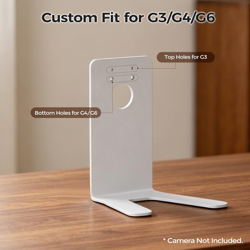 Solid Metal Desktop Stand for Ubiquiti UniFi Instant Cameras (G3/G4/G6), Minimalist Table Mount Base with Cable Management