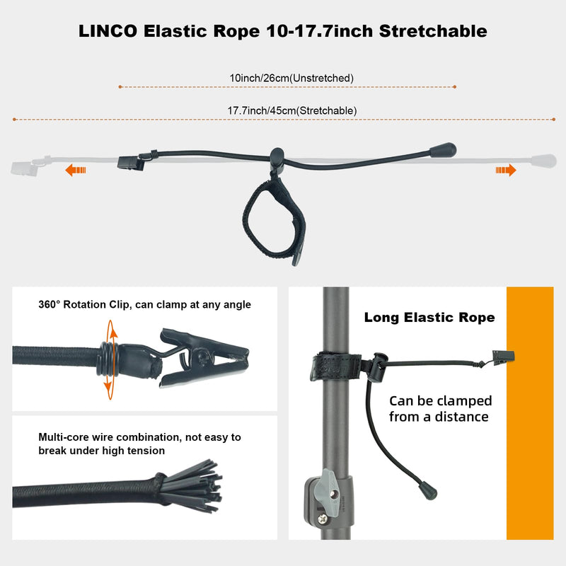 LINCO Lincostore Backdrop Clamp Adjustable Heavy Duty Black Clamps 12-Pack for Photo Studio Backdrop Muslin, Camera Flash Brackets, Photo Backdrop Background Support Equipment 4216-1-12