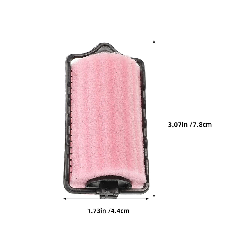 Baluue 6pcs Heatless Sponge Hair Rollers - Large 4.4cm Jumbo Foam Curlers for Overnight Sleeping, Overnight Volume Curls Styling Tools for Long and Short Hair, Pink