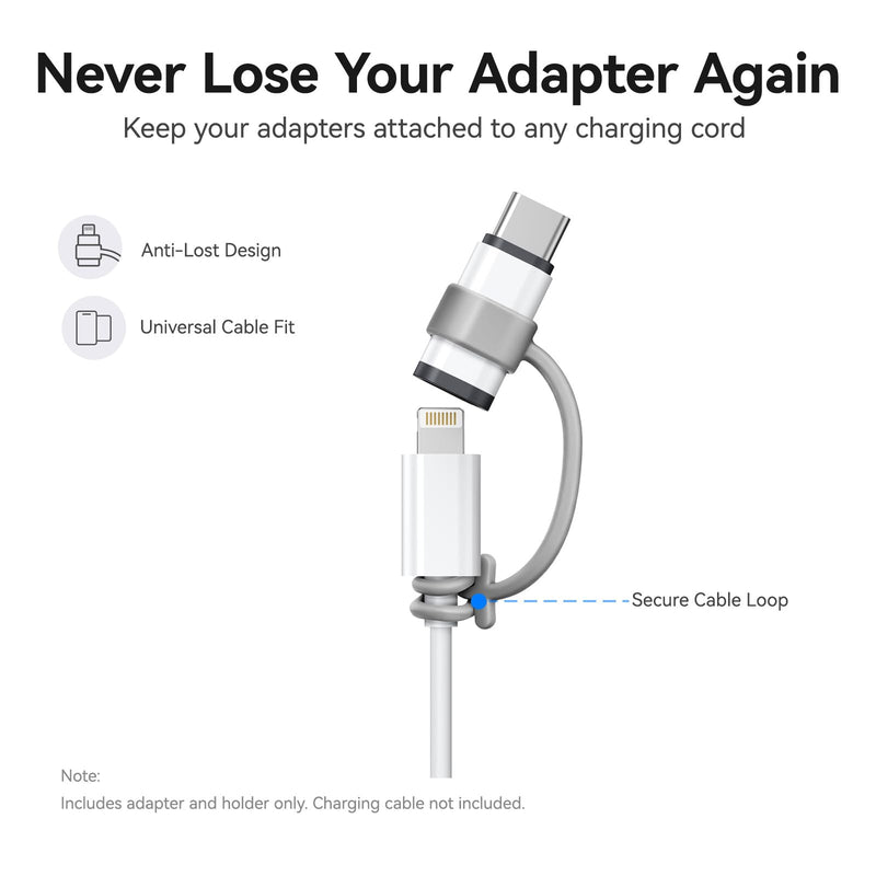 4-Pack Lightning to USB C Adapter & USB C to Lightning Adapter Set | 2x Lightning to USB C Adapter & 2x USB C to Lightning Adapter. Support Fast Charging & Data Sync Only. NO Audio/OTG