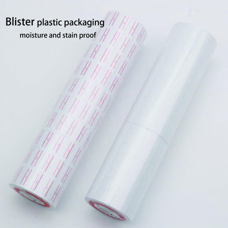 1,5000PCS Price Gun Labels 30 Rolls Price Labels for MX-5500 Label Gun, White Price Stickers Plus Extra 3Pcs Price Gun Refill Ink Roll
