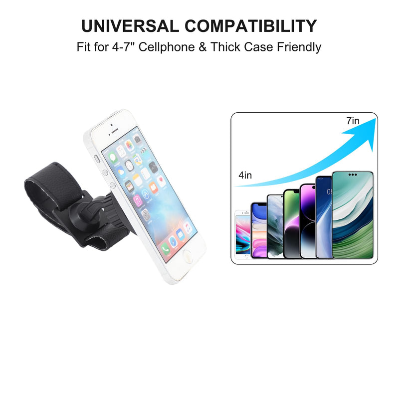 HAPPYHORSE Car Phone Mount Compatible with Jaguar F-Type 2013-2026,Center Console Mobile Phone Bracket Phone Holder Phone Mount with Self-Adhesive Base Accessories (Style E) Style E