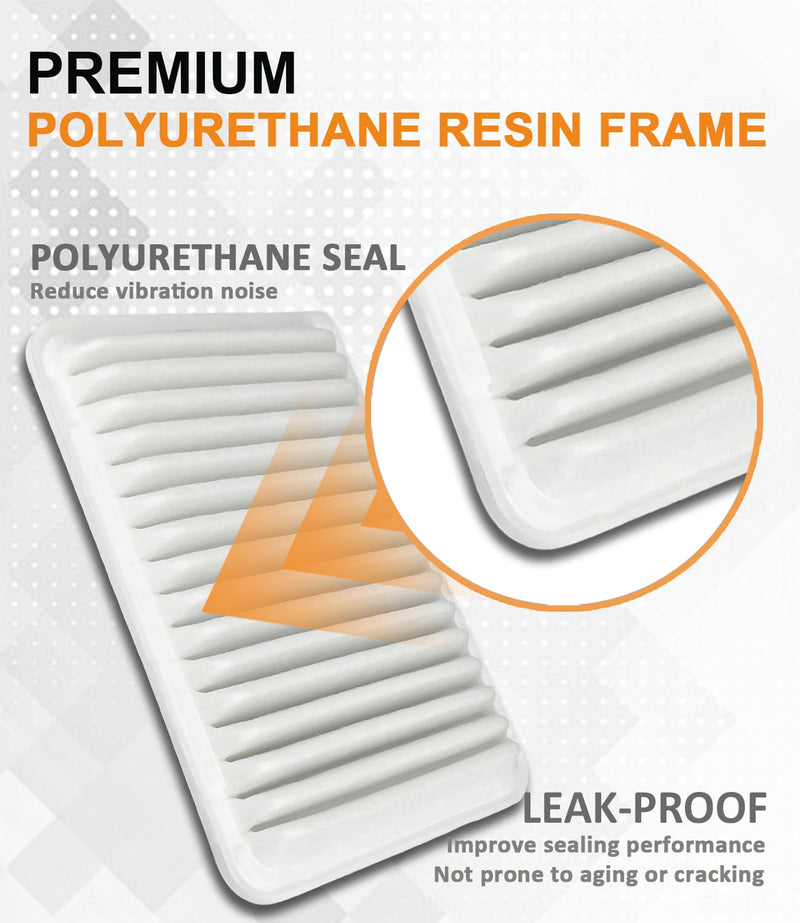 CA9360 Engine Air Filter, Replacement for Camry 2002-2011 Sienna 2004-2010 Highlander 2001-2007/2009-2013 Solara 2004-2008 ES300 2002-2003(EAF201004) EAF201004